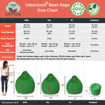 Load image into Gallery viewer, Scarlet cotton handloom bean bag cover without beans