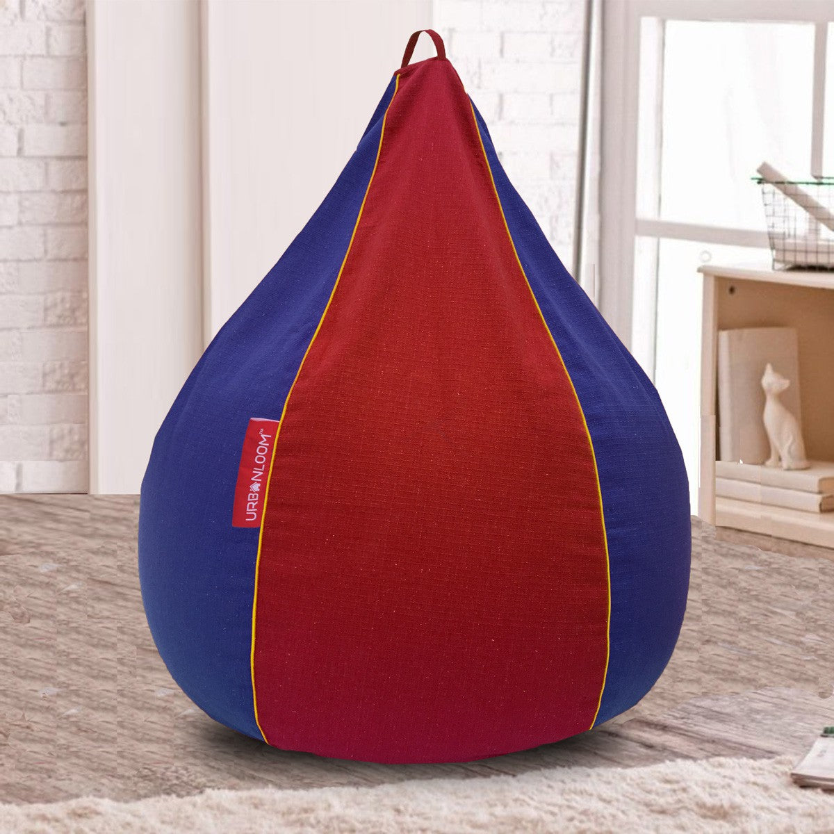 Irsa Organic cotton bean bag cover & footstool cover (cube)