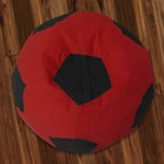 Load image into Gallery viewer, Scarlet organic cotton Football bean bag Cover & Footstool cover