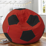 Load image into Gallery viewer, Scarlet organic cotton Football bean bag Cover & Footstool cover