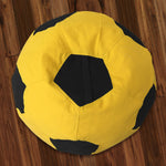 Load image into Gallery viewer, Bumblebee cotton handloom Football bean bag Cover & Footstool cover