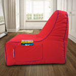 Load image into Gallery viewer, Kiera XXXL cotton handloom bean bag lounger without beans (Red)
