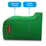 Load image into Gallery viewer, Olivia XXXL organic cotton bean bag lounger without beans (Green)