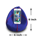 Load image into Gallery viewer, Cotton handloom mobile bean bag Holder (Blue)