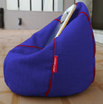 Load image into Gallery viewer, Cotton handloom mobile bean bag Holder (Blue)