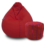 Load image into Gallery viewer, Kiera cotton handloom bean bag cover & Footstool cover
