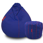 Load image into Gallery viewer, Hinto cotton handloom bean bag cover & Footstool cover