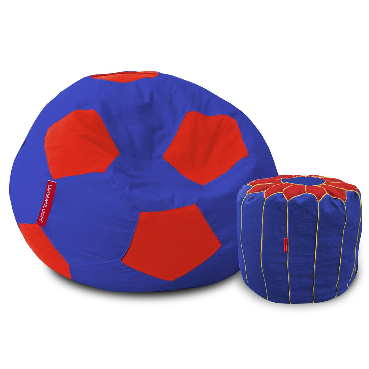 Red and best sale blue bean bags