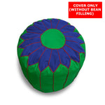 Load image into Gallery viewer, Orchid organic cotton Football bean bag Cover & Footstool cover