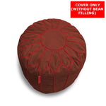 Load image into Gallery viewer, Cotton Handloom Moroccan Pouf cover , Brown