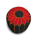 Load image into Gallery viewer, Cotton Handloom Moroccan Pouf cover , Red & Black