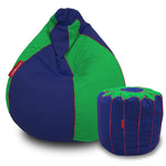 Load image into Gallery viewer, Orchid Organic cotton bean bag cover & Footstool cover