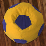 Load image into Gallery viewer, Bluebell cotton handloom Football bean bag Cover (without beans)