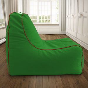 Olivia XXXL organic cotton bean bag lounger without beans (Green)