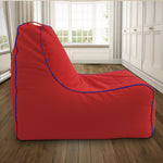 Load image into Gallery viewer, Kiera XXXL cotton handloom bean bag lounger without beans (Red)
