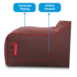 Load image into Gallery viewer, Auburn cotton handloom bean bag lounger without beans
