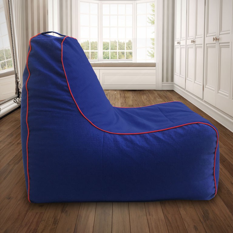 Hinto cotton handloom bean bag lounger & footstool cover