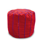Load image into Gallery viewer, Cotton Handloom Moroccan Pouf cover , Red
