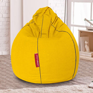 Daffodil cotton handloom bean bag cover & Footstool cover